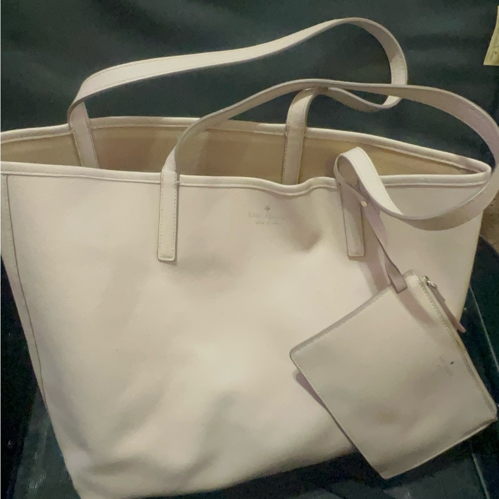 Kate Spade Cream Tote with Matching Pouch